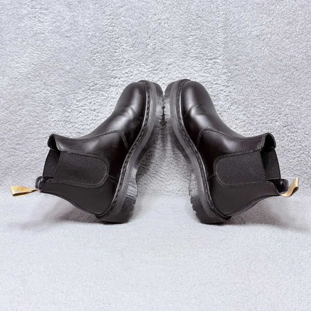 Dr Martens Vegan‎ 2976 Quad Mens Size 13 Chelsea Boots Black Felix Rub Off